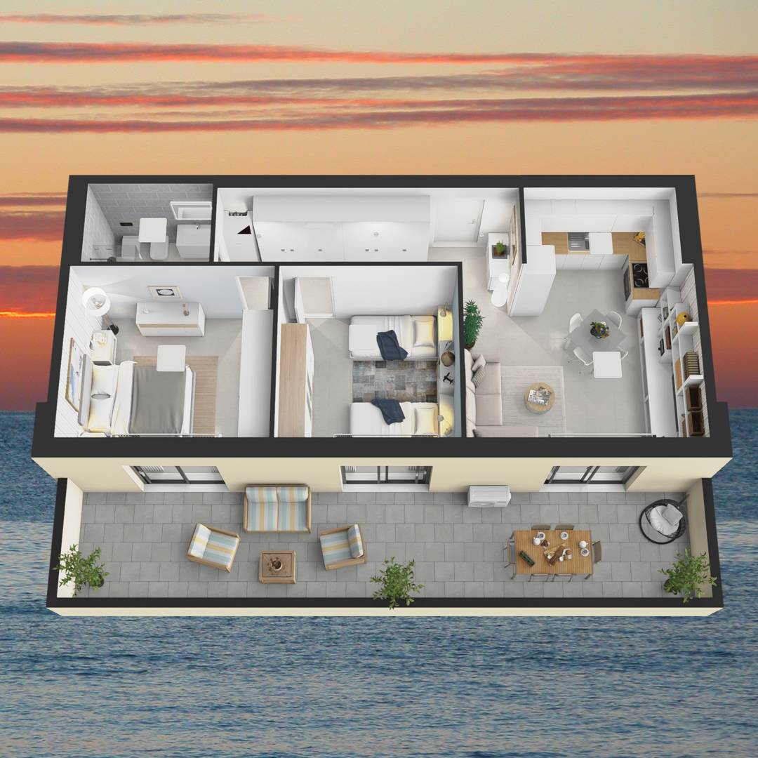 A Finale Ligure Borgo nella Residenza Torre dei Diamanti appartamento 6